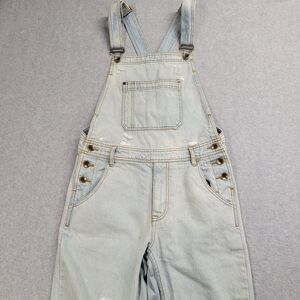 Urban Outfitters BDG Denim Overalls Womens 29W Waist Denim Light Wash Distressed